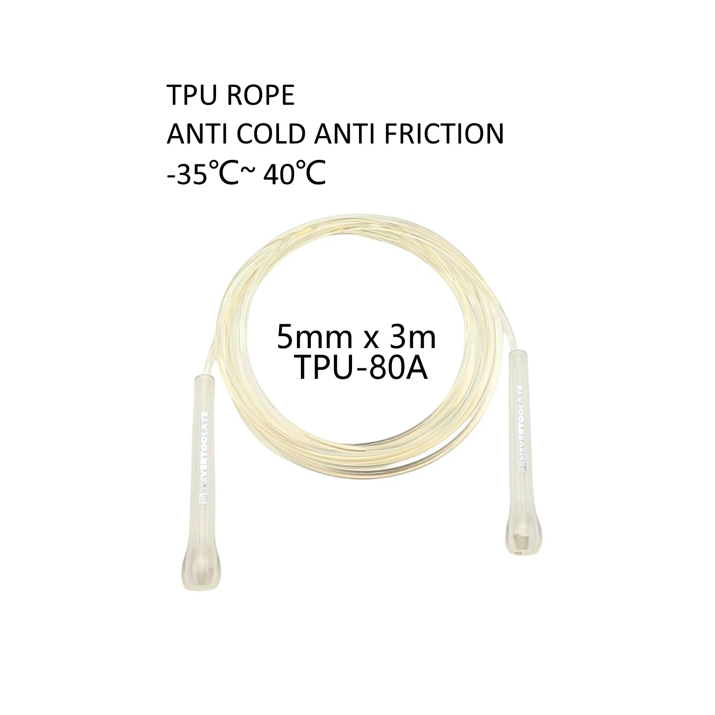 NEVERTOOLATE  EXTRA LONG 3.2 METERS 14cm abs handle boxing speed 5mm Soft PVC Jump skip Rope Tangle Free Skipping Fitness