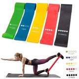 1/2/4 pcs Yoga Resistance Rubber Bands Fitness Elastic Bands Gym Strength Training Pilates Latex Elastic Bands Indoor Equipment