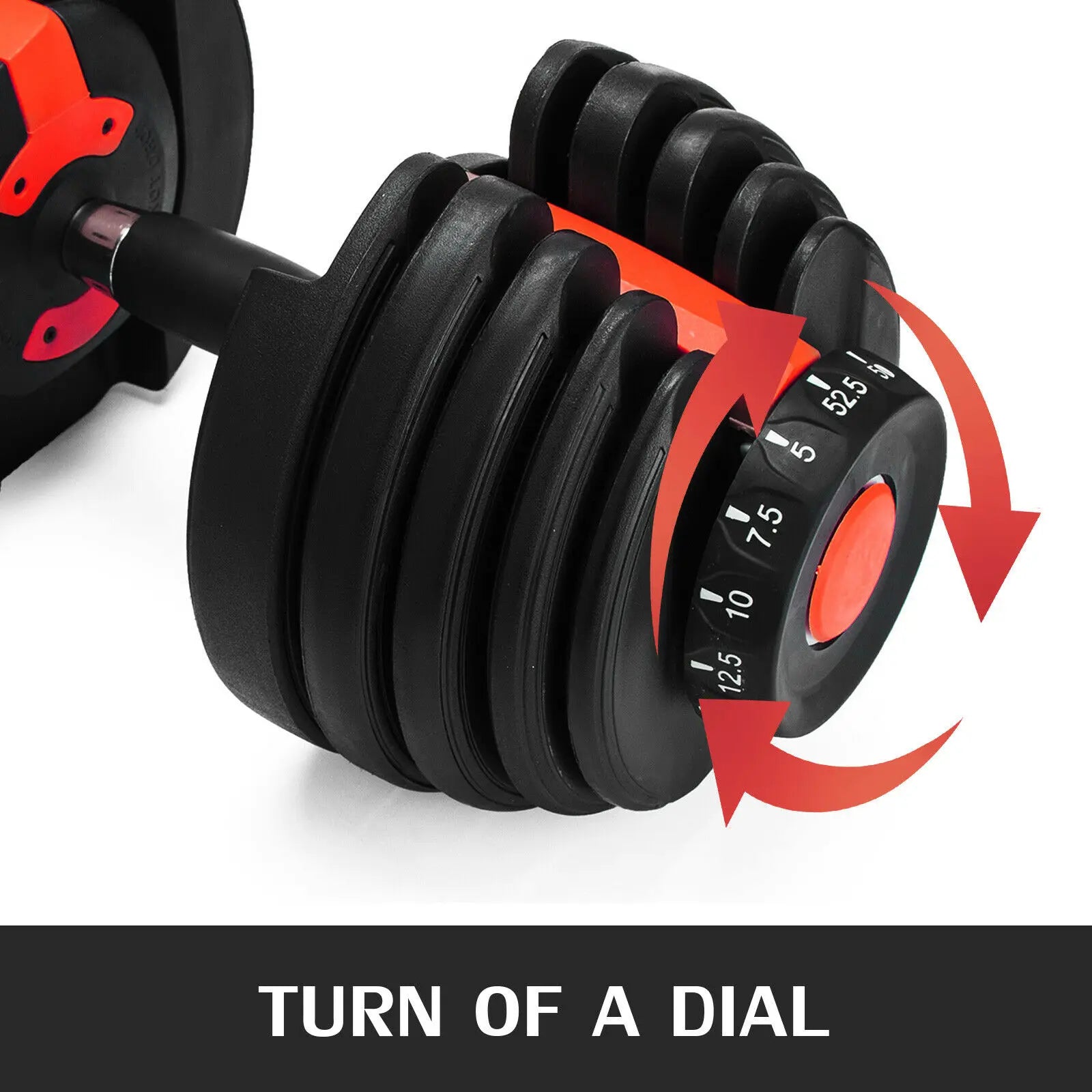 24KG Adjustable Dumbbells Set 2.5KG-24KG Weight Strength Training Fitness Workouts GYM Home Equipment For Exercise Health