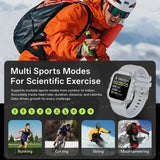 2026 New Military Smart Watch Men 3ATM Outdoor Sports Fitness Tracker Blood Pressure Health Monitoring BT Call GPS Smartwatch