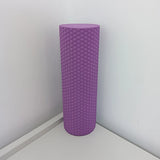 Premium Hexagon Pattern Yoga Roller – EVA Foam Massage Stick for Pilates & Home Workouts 29.5cm Length