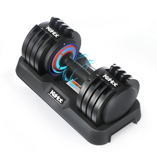 Adjustable All-in-One Dumbbell，5-Level One-Touch Weight Adjustment For Quick Intensity Switching