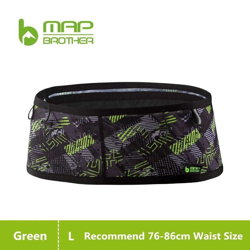 MAP BROTHER W1001 Hydration Running Belt Waist Pack Money Out Sport Bag Trail Marathon Gym Fitness Mobile Phone Water Bottle
