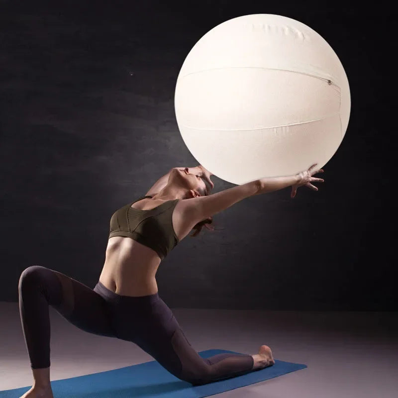 Yoga Ball Cover Pilates Sitting Ball Dustproof Protector Slipcover Yoga Ball Protective Cover Gym Workout Balance Ball Cover