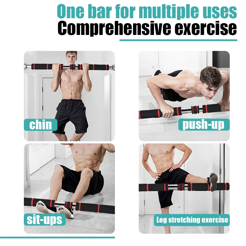 Home Fitness Horizontal Bar Pull-Up Bar, Special Fitness Equipment for Fitness, Adjustable from 60cm to 100cm , Suitable for Bodybuilding Men to Exercise Hand, Chest and Shoulder Strength, Easy to Carry, Simple to Install, Su