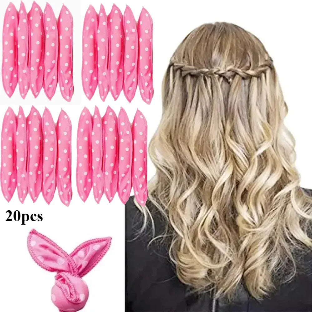 20Pcs Hair Curlers Soft Sleep Pillow Hair Rollers Set Best Flexible Foam and Sponge Magic DIY Creativity Hair Styling Tools