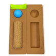 Cork Yoga Blocks Ankle Balance Board Premium Cork Wobble Board Foot Roller Split Half Round Design Yoga Pilates Equipmen
