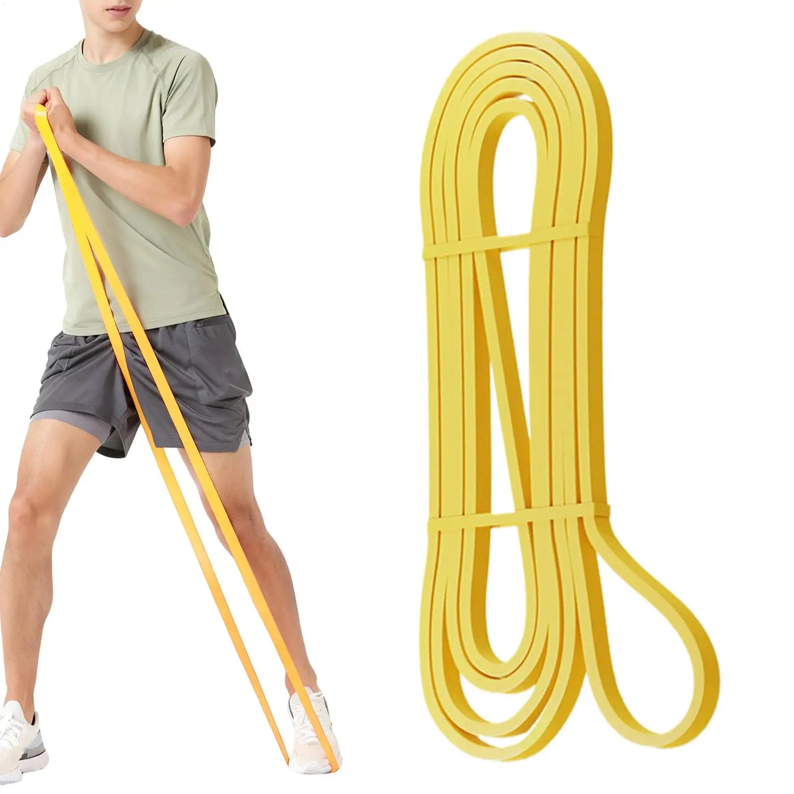 Exercise resistance band yoga assist Strap Elastic Stretching Fitness cord Pull Up Elastic Bands for Women Men Home Gym Pilates