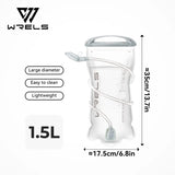 WRELS Hydration Pack Leak Proof Water Reservoir BPA Free Water Bladder Storage Bag Hiking 1L 1.5L 2L 3L Running Reservoir Bag