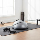 Fitness Half Ball 62cm Balance Ball 300kg Capacity Balance Station with Resistance Band and Foot Pump