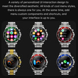 Innovative Business Smartwatch Luxury Design Fitness Tracker Bluetooth Call Heart Rate Sleep Monitor Smart Watch for Android iOS