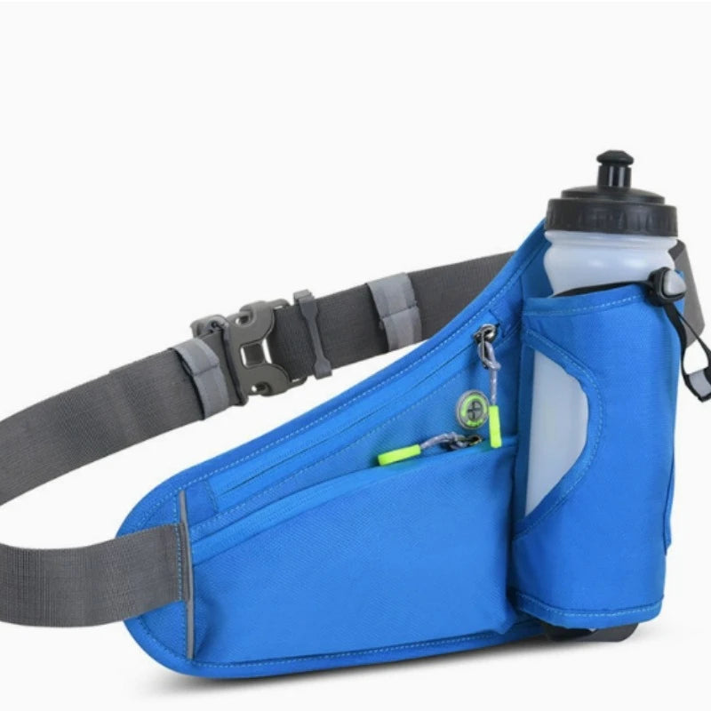 Running Waist Bags Water Bottle Holder Hydration Belt Bag Men Women Sports Fanny Pack Gym Running Cell Phone Jogging Cycling Bag