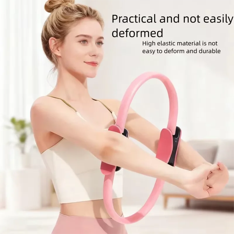 Pilates Ring Elastic Yoga Fitness Circle Home Gym Resistance Exercise Tool for Women Yoga Pilates Ring YJQ01