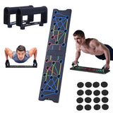 Hot！NEW 1Set Multifunctional Thicken Push Up Board Fitness Muscle Home Gym Push Up 24 Holes Push Up Stand