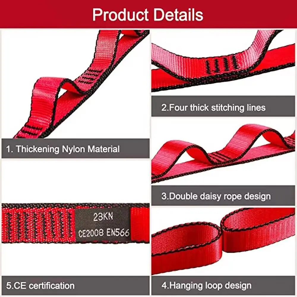 Yoga Fitness Belts Stretch Daisy Chains Extension Straps Durable Adjustable for Dance Outdoor Swing/Yoga Hammock/Climbing