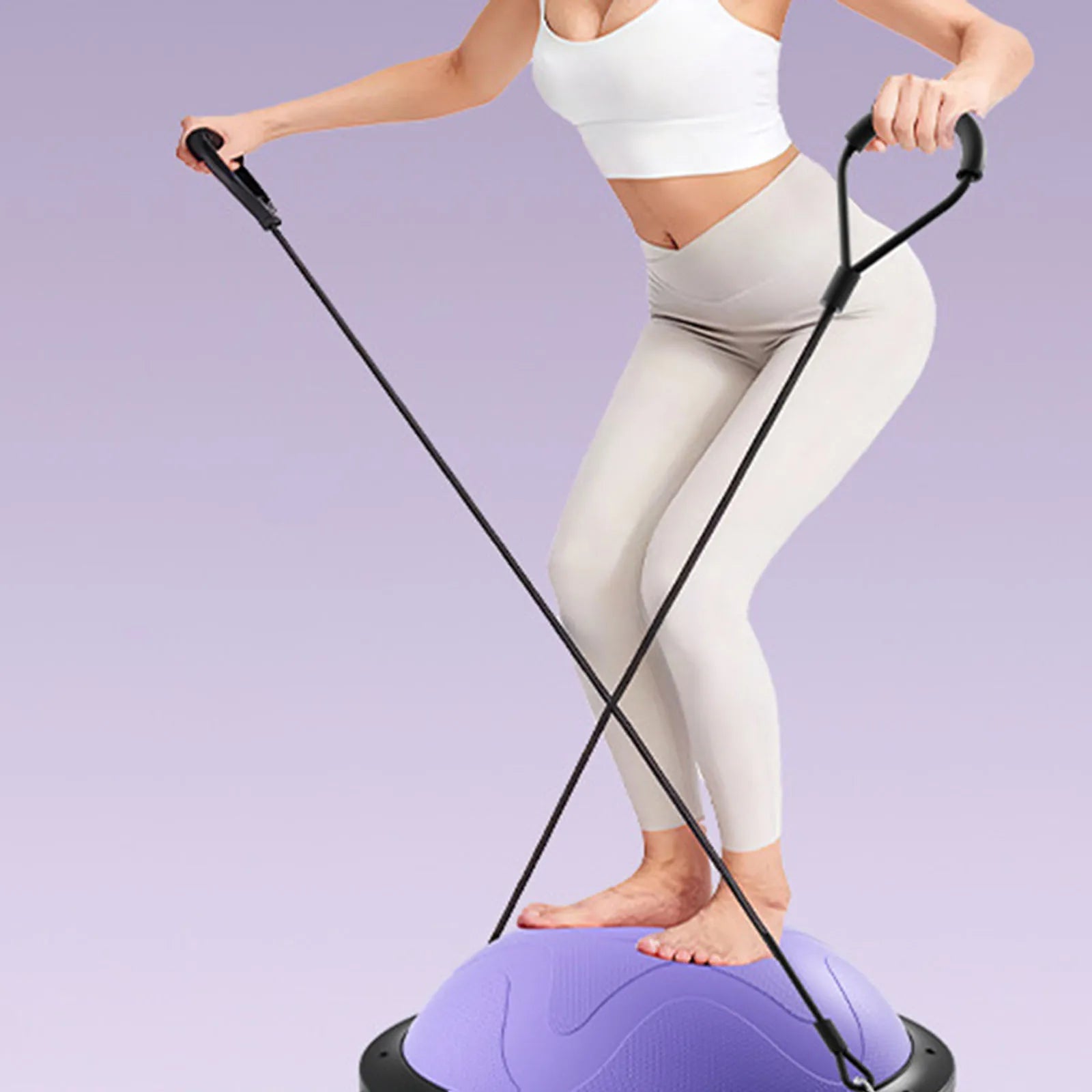 Balance Ball Trainer Multipurpose Half Ball Balancing Core Exercise Equipment for Home Gym Planks Exercise Fitness Training