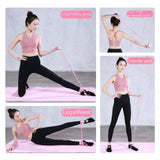 6-Tube Resistance Bands Set TPE Sport At Home Yoga Pedal Puller Shoulder Opening with Foam 8-Line Tension Rope Fitness Equipment