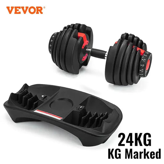 24KG Adjustable Dumbbells Set 2.5KG-24KG Weight Strength Training Fitness Workouts GYM Home Equipment For Exercise Health