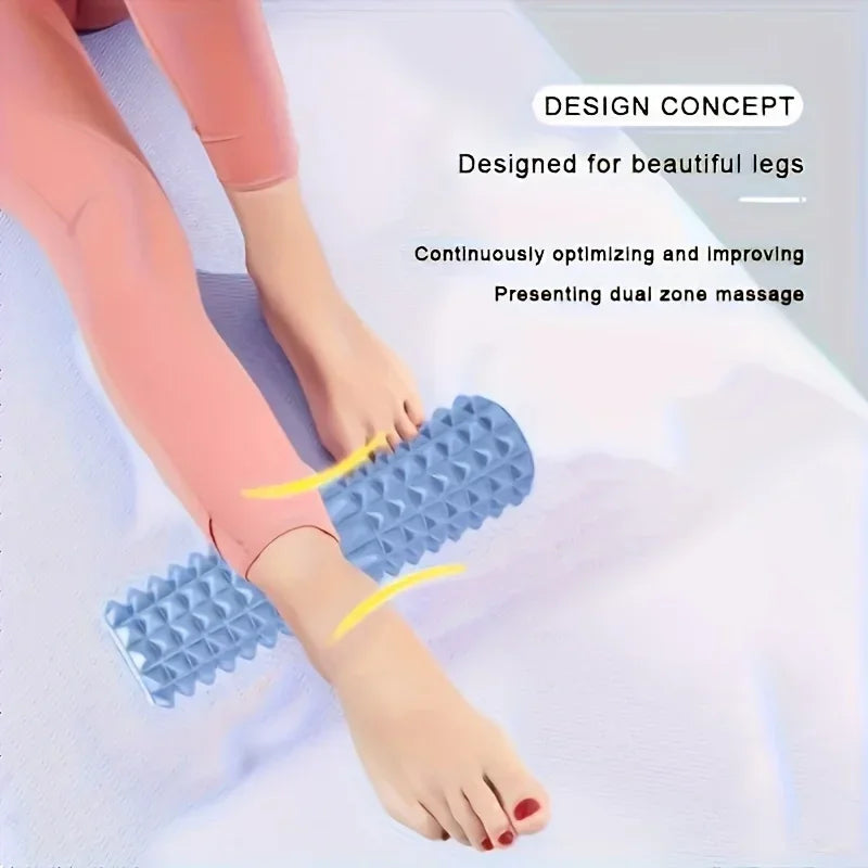 2026 New Exercise Fitness Hollow Roller Yoga Bar Massage Stick EVA Foam Bar Muscle Relaxation Thin Leg Exercise Roller