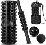 5 in 1 set, Trigger point foam roller massage stick massage ball for deep muscle massage Pilates yoga,full body fitness exercise