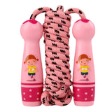 Toddler Jump Rope Wear Resistant Cotton Cord Length Adjustable Soft Skipping Rope With Smooth Handles For Kids Boys Girls