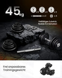 SONGMICS dumbbells cast iron adjustable weight set for men and women workout