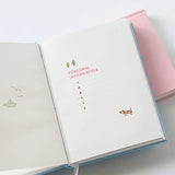 365 Planner Notebook Colorful Inner Page Illustration Daily Yearly Plan Diary Book Record Life Agenda Journal Notepads