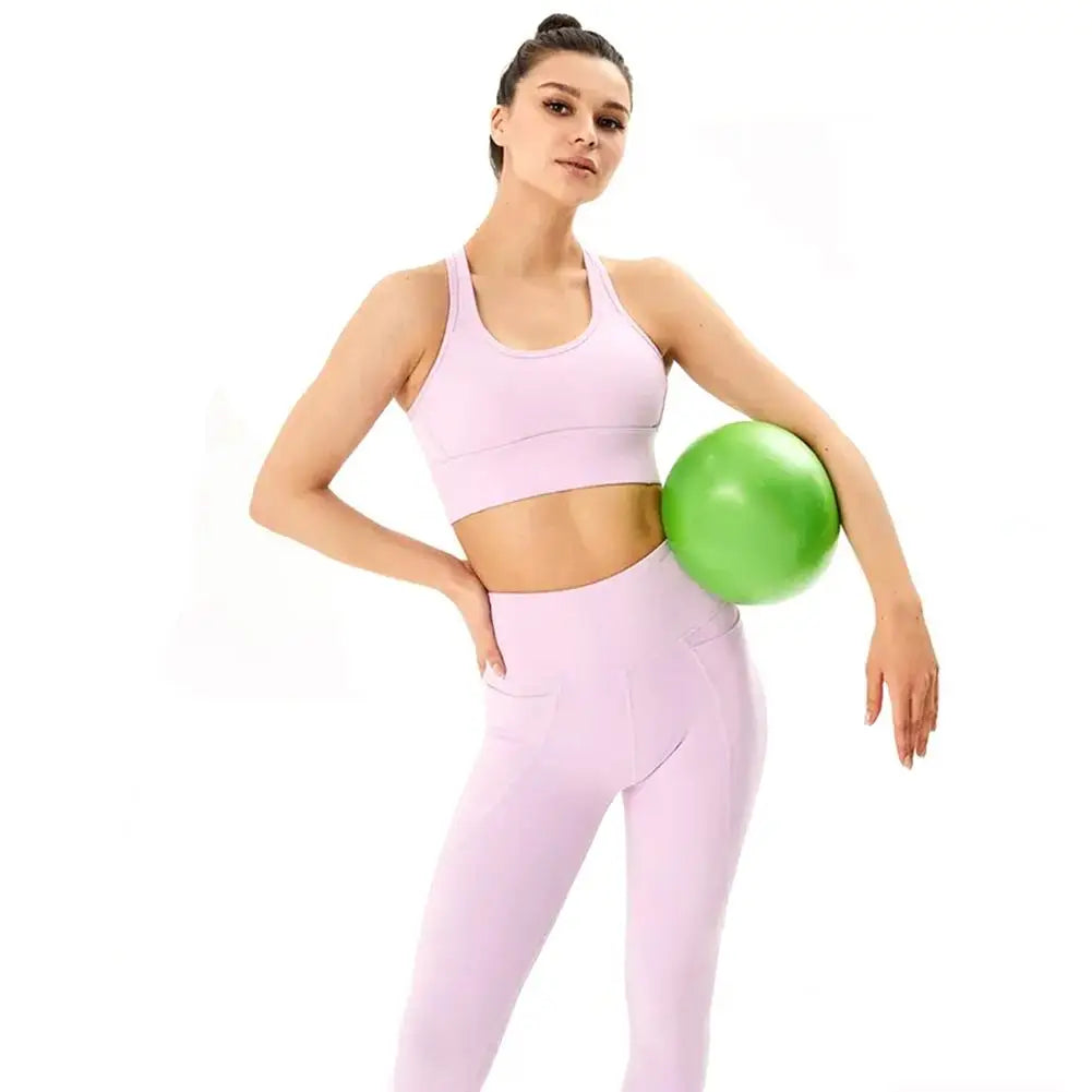 25cm Yoga Ball Exercise Gymnastic Fitness Pilates Ball Balance Exercise Gym Fitness Yoga Core Ball Indoor Training Equipment