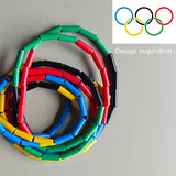 NEVERTOOLATE   128gram PE hard beads freestyle  BEADED JUMP ROPE 4.5mm thick thread core  SKIP SKIPPING  FITNESS  1 INCH