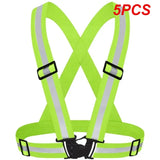 Reflective Safety Vest  - High Visibility Vest Adjustable Straps for Outdoor Jogging, Cycling, Walking and Riding