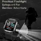 2026 New Military Smart Watch Men 3ATM Outdoor Sports Fitness Tracker Blood Pressure Health Monitoring BT Call GPS Smartwatch