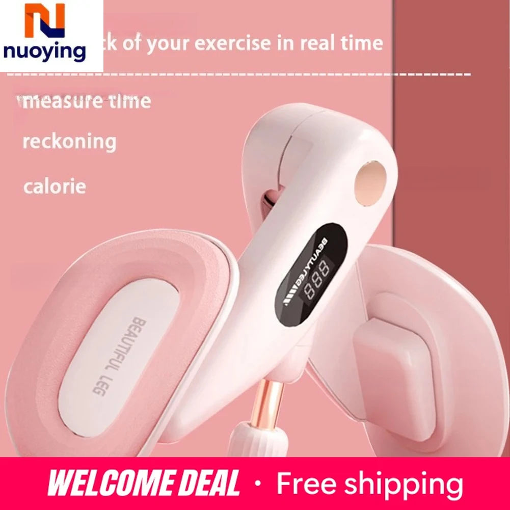 Thigh Master Pelvic Floor Trainer Adjustable Resistance with Counter Kegel Exercises Device Muscle Trainer for Women Home Gym