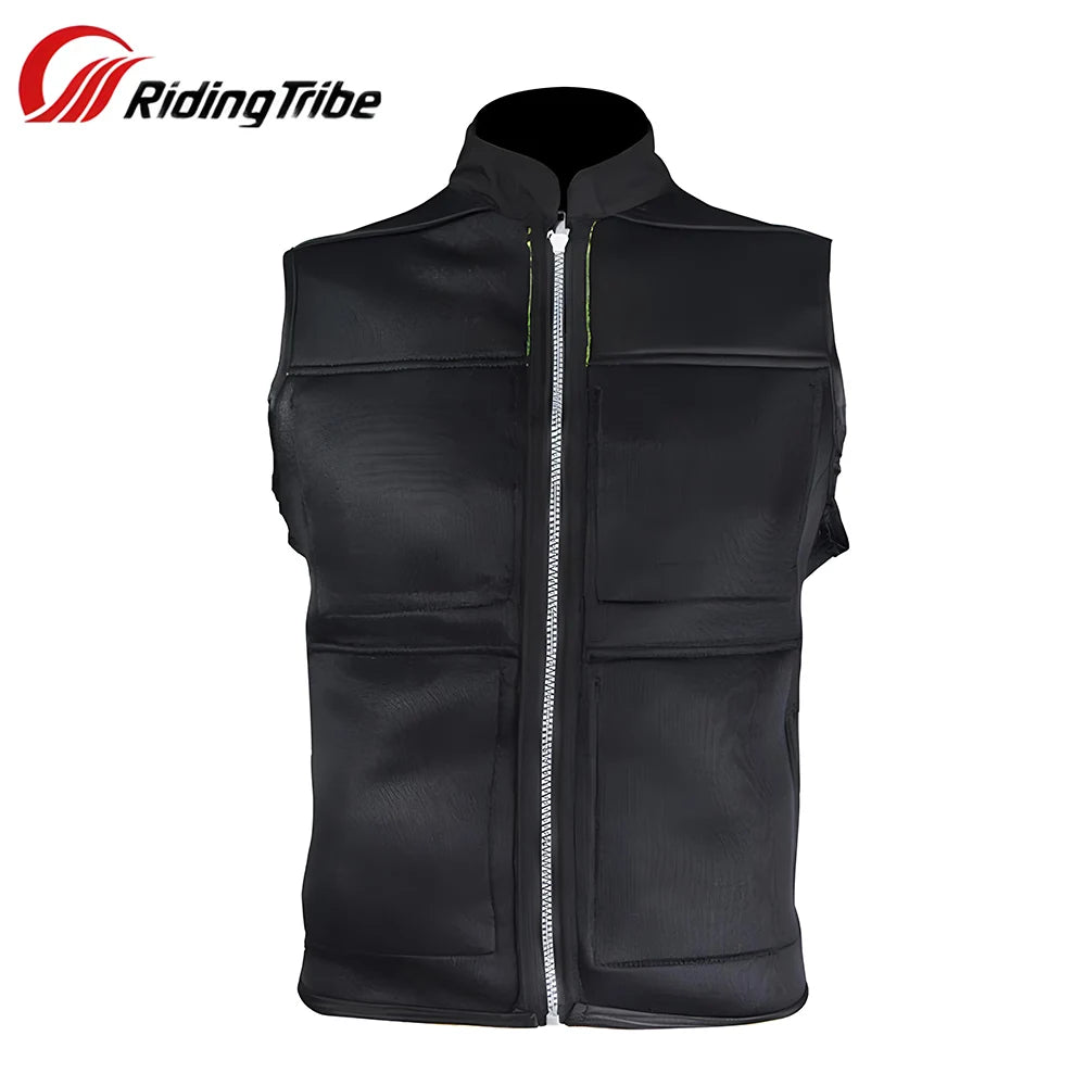 Men's Motorcycle Reflective Vest Motocross High Visibility Jackets Waistcoat Motorbike Racing Non-sleeve Touring Clothes