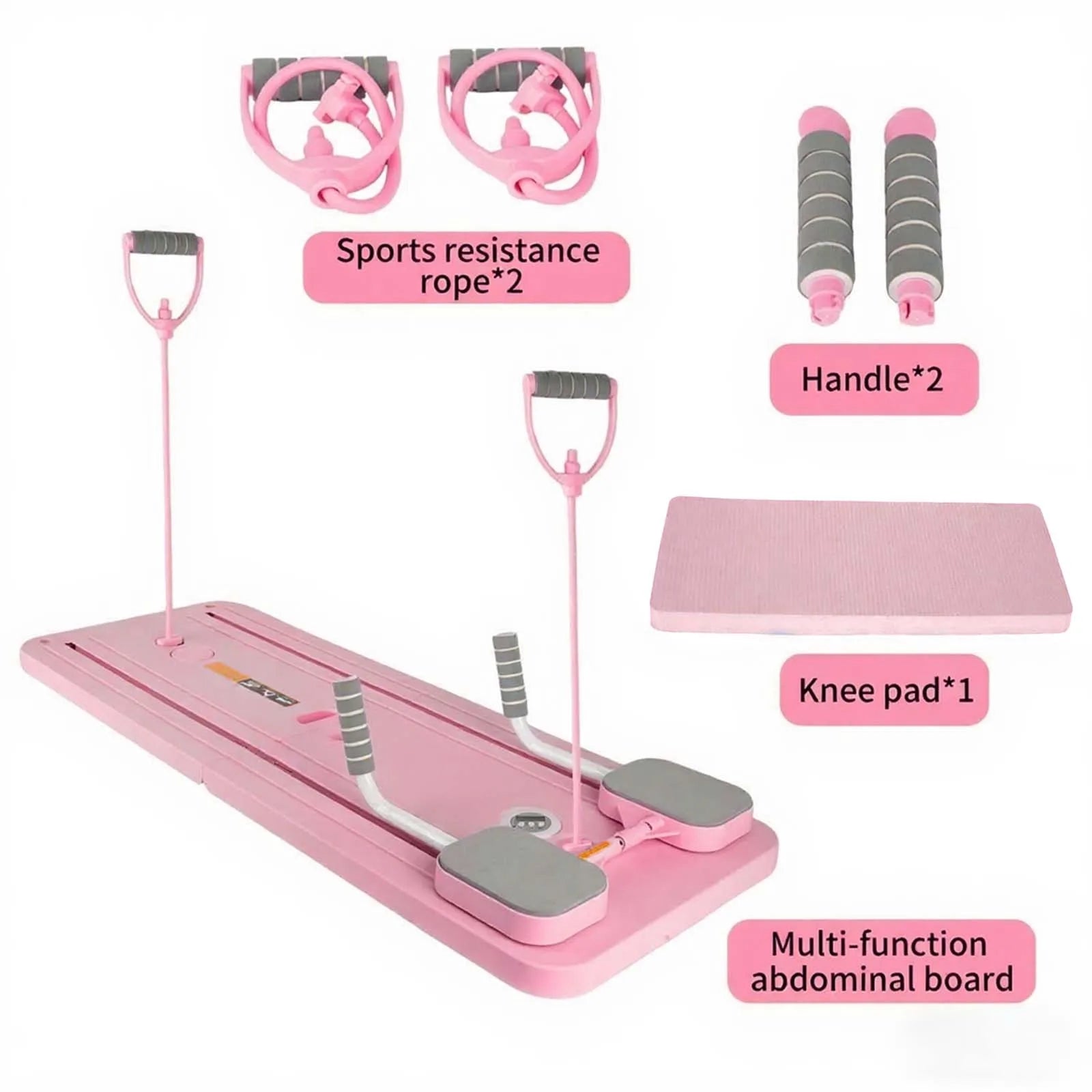 Multifunctional Abdominal Fitness Board Home Gym Exercise Board That Is Foldable, Lightweight Home Fitness Ab Roller Wheel