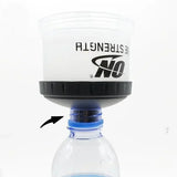 3-Layer Portable Protein Powder Funnel Box Fitness Supplement Bottle Handle Layered Storage Medicine Snack Can