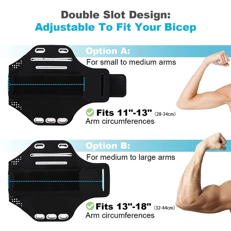 Running Armbands For iPhone 15 14 13 12 11 Pro Max Samsung Xiaomi Oppo Huawei Honor Outdoor Sports Arm Band Case Phone Pouch Bag