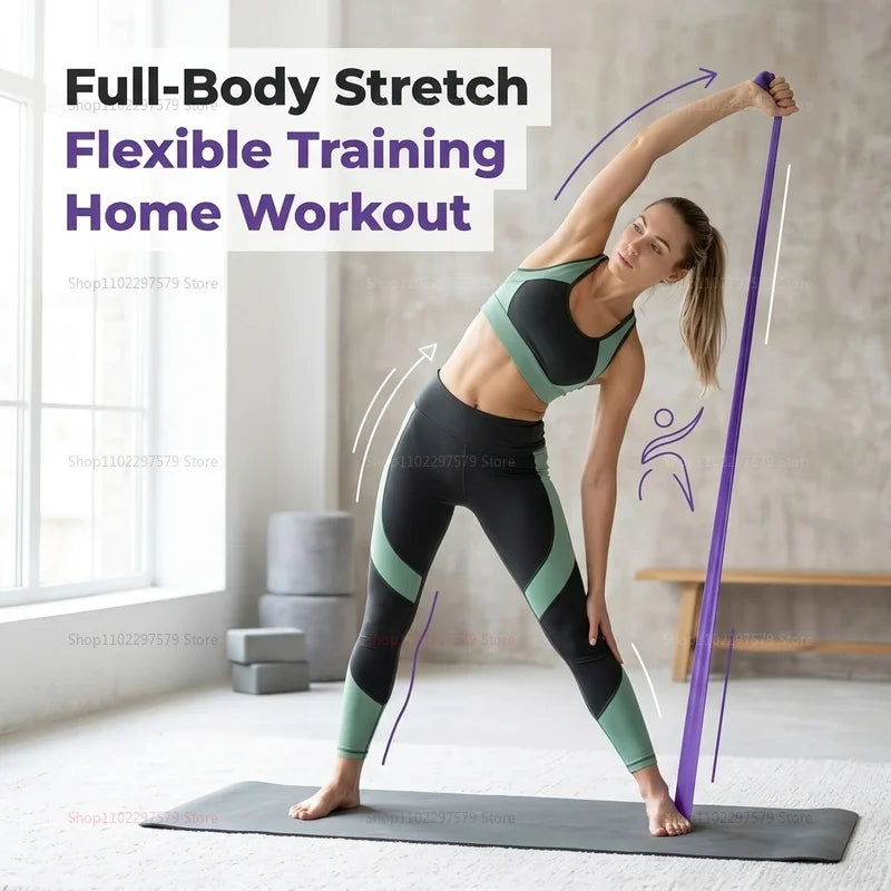 Fitness Rubber Resistance Band Set Heavy Duty Resistance Band Yoga Workout Strength Training Stretch Band Circulation Expander