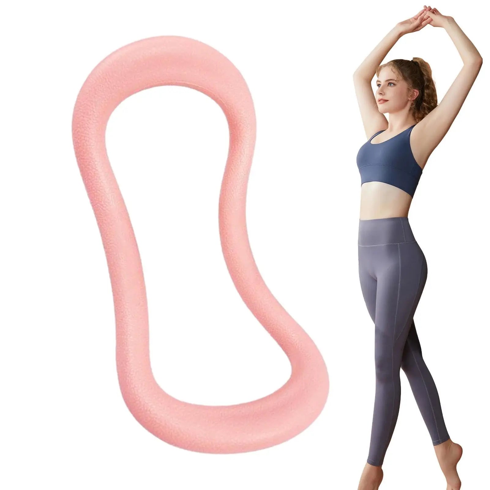 Elastic Back Yoga Ring, Pilates Wheel, Multifunctional Yoga Ring for Circle Training, Resistance, Fitness Yoga Training Equipmen
