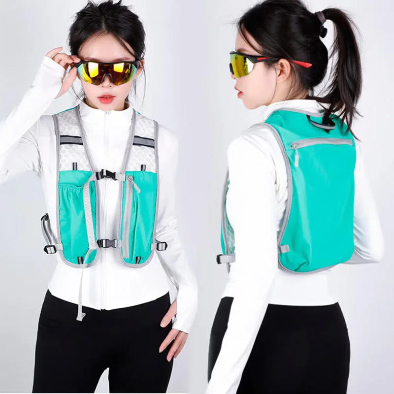 Sports Lightweight Hydration Pack Vest Backpack for Hiking, Running, Jogging ,Cycling, Marathon,Trail Running, Reflective Design