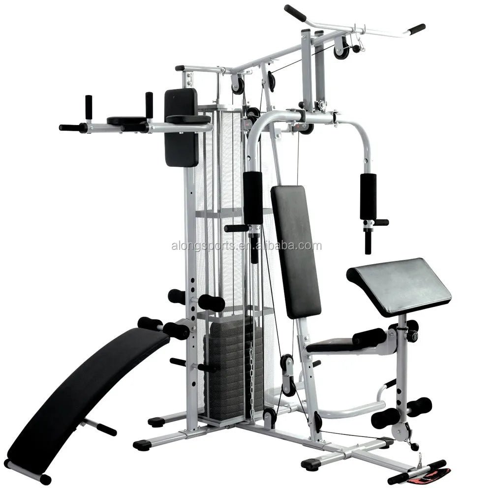 2026 All in One Gym Machine Multi Home Gym Muscle Trainer Workout Exercise Integrated 3 Station Home Gym With Dumbbell Exercise