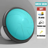47cm/58cm Yoga Balance Ball Strong Half Home Gym Fitness Ball Explosion-Proof Pilates Fitball Wave Speed Ball