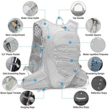12L Cycling Hydration Vest Running Backpack Lightweight Riding Vest Pack Backpack Running Camping Bag Mountaineering Equipment