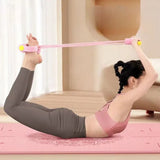 6-Tube Resistance Bands Set TPE Sport At Home Yoga Pedal Puller Shoulder Opening with Foam 8-Line Tension Rope Fitness Equipment