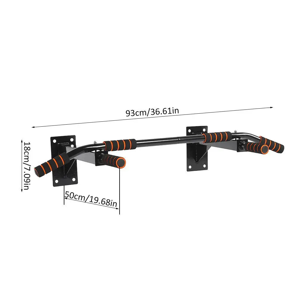 Wall Pull Up Bar Pull Up Bar Wall Mount Pull Up Bar Chin Up Body Bulding Exercise Fitness Gym Home with 6 Foam Handles