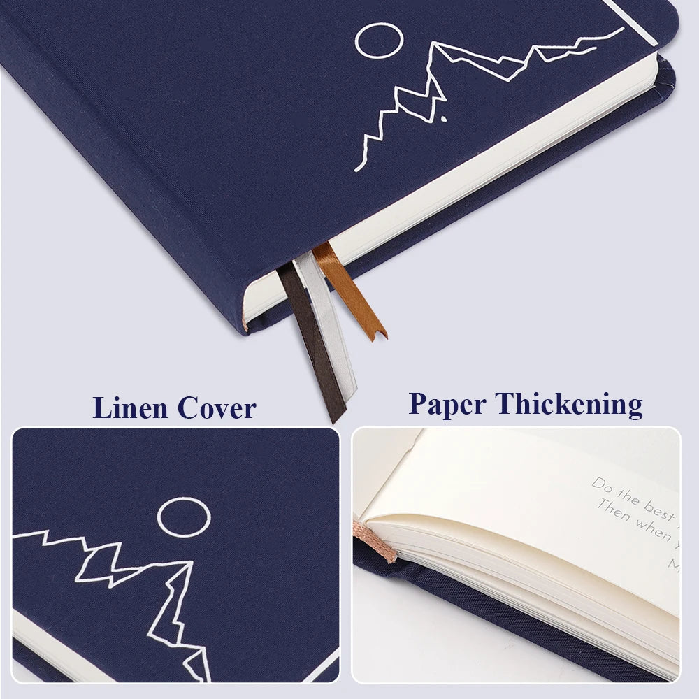 1Pc Daily Gratitude Wellness Journal For Mood Mental Health With Prompts Mindfulness Happiness A5 Reflection Notebook With Pen