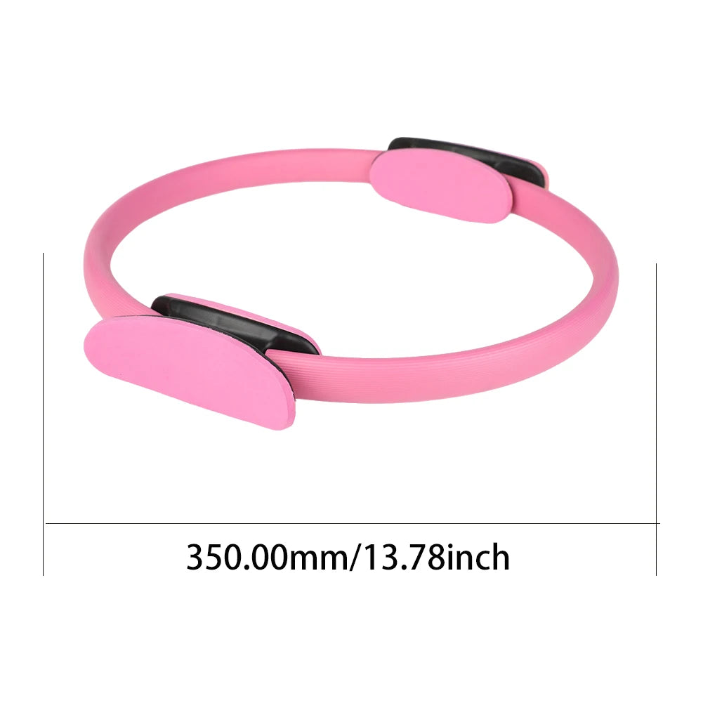 Pilates Ring Yoga Rings with Non Slip Handles Fitness Circle Flexible Resistance Exercise Equipment for Thighs Abs and Legs