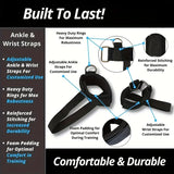 12-Piece Heavy Duty Resistance Boxing Training Set for MMA, Home Boxing & Taekwondo - Full Body Strength Equipment for Arms, Leg