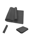 Black Foldable Yoga Mat Eco Friendly EVA Folding Travel Fitness Exercise Mat 3/4/6mm Thicknesses for Yoga Pilates Workouts