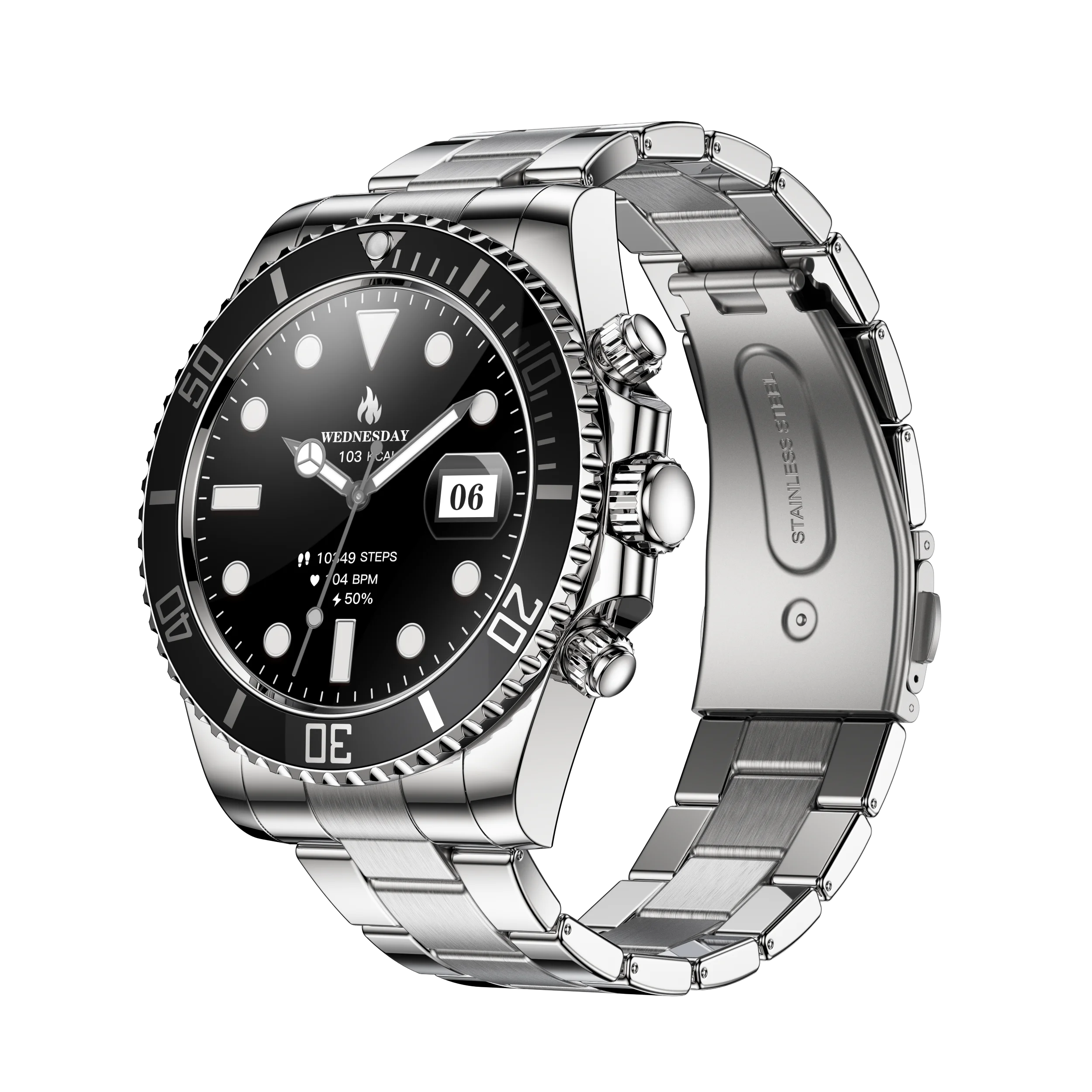 Innovative Business Smartwatch Luxury Design Fitness Tracker Bluetooth Call Heart Rate Sleep Monitor Smart Watch for Android iOS