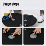47cm/58cm Yoga Balance Ball Strong Half Home Gym Fitness Ball Explosion-Proof Pilates Fitball Wave Speed Ball